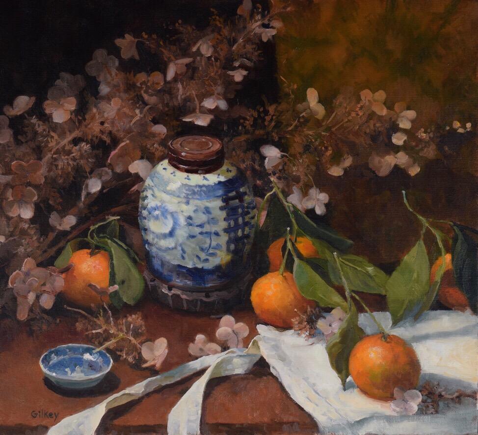 'BLUE GINGER AND ORANGES' BY SUE GILKEY